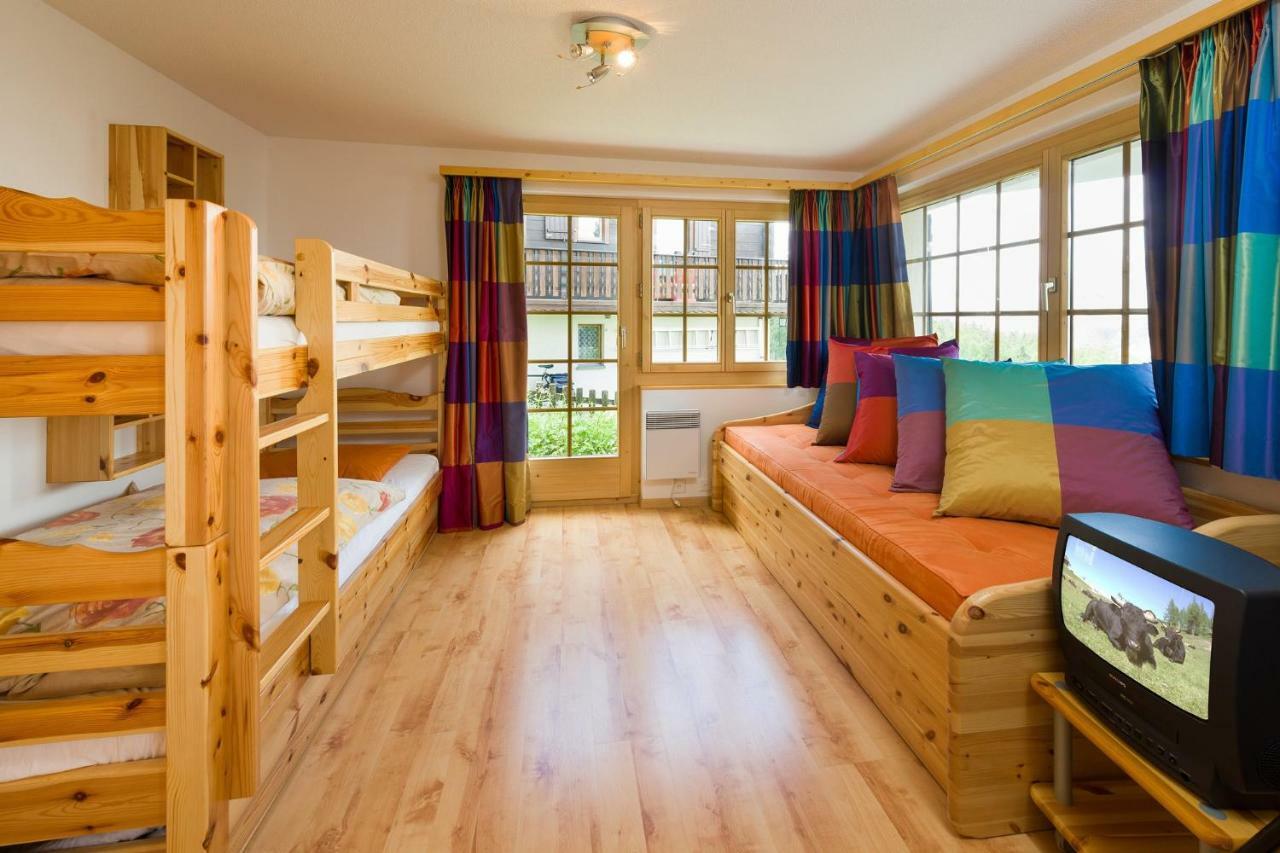 Apartment Schinkenheim "Bei Fuchs & Hase" Grächen Esterno foto